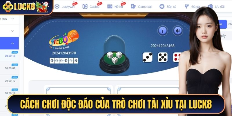 Cách chơi độc đáo của trò chơi Tài Xỉu tại Luck8